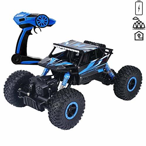 Lugares deAO RC Coche Todoterreno Rock Crawler 4x4 a Control Remoto Escala 1:18