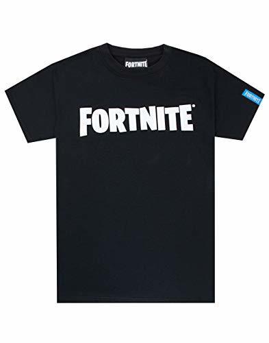 Fashion Fortnite Logo Boys Black T-Shirt