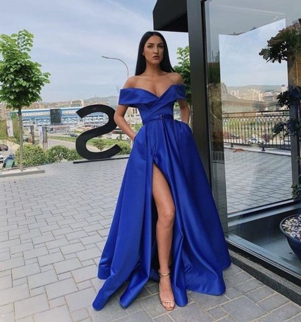 Social Roupa elegante azul