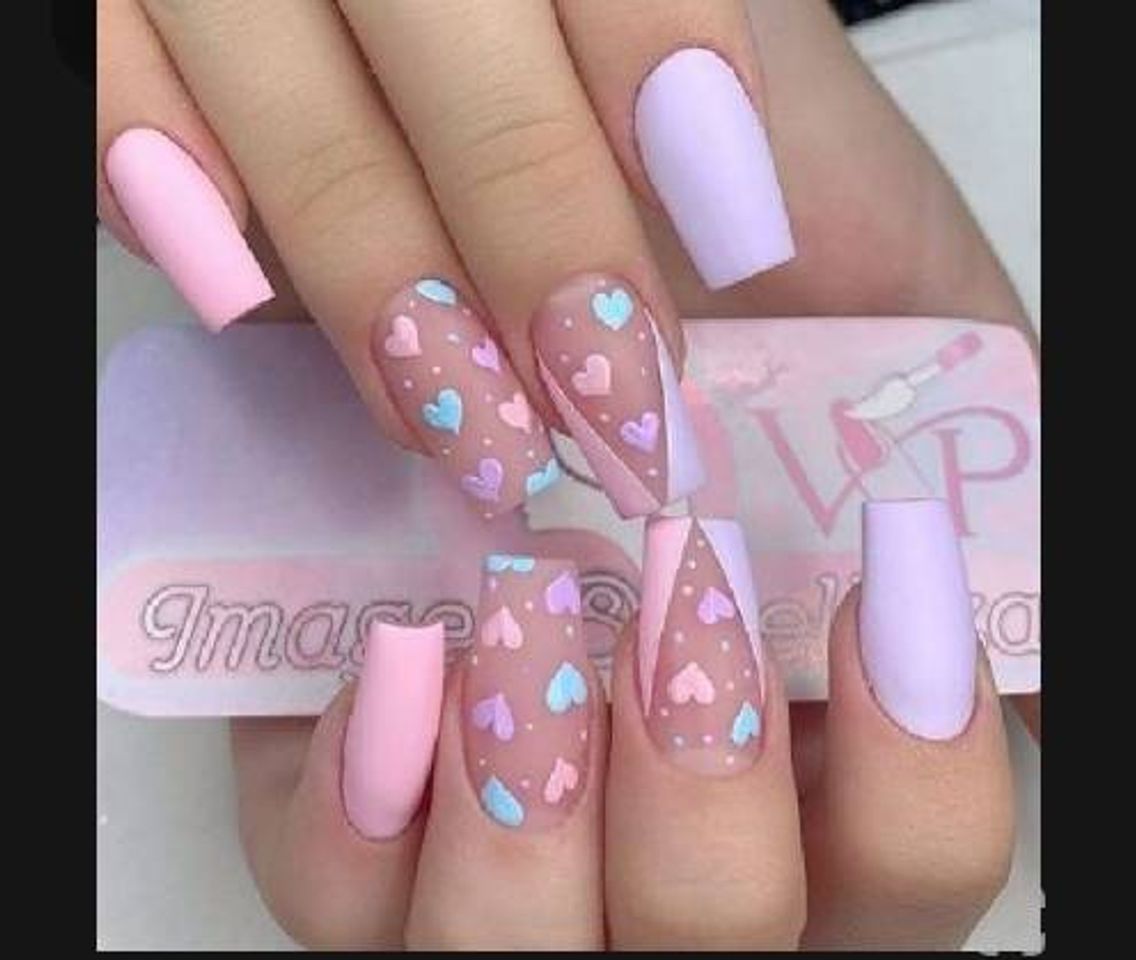 Moda Unhas coração 💞