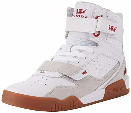 Fashion Supra Breaker, Zapatillas de Skateboard Unisex Adulto, Blanco