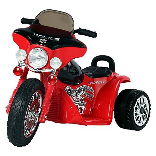 Lugares HOMCOM Moto Eléctrica Infantil Coche Triciclo Correpasillos a Batería Niños 18-36 Meses