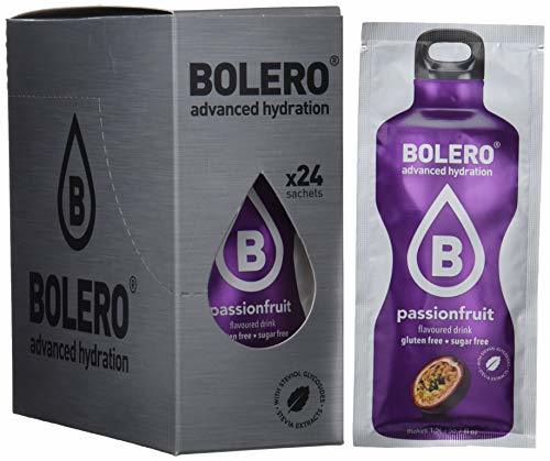 Lugares Bolero Bebida Instantánea sin Azúcar, Sabor Maracuyá - Paquete de 24 x