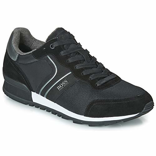 Lugar BOSS Parkour Runn NYMX2 Zapatillas Moda Hombres Negro/Plateado