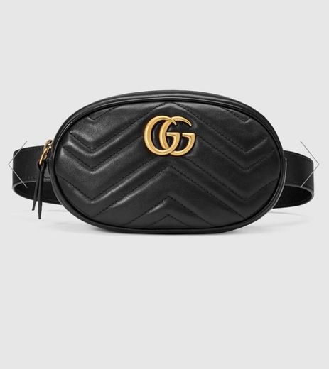 Gucci Bolsa con Cinturon GG Marmont de Piel Matelassé