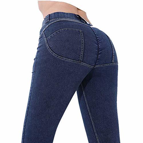 Place NO BRAND Moda Algodón Mujeres Jeans Leggings Cintura Baja Elástica Sexy Push