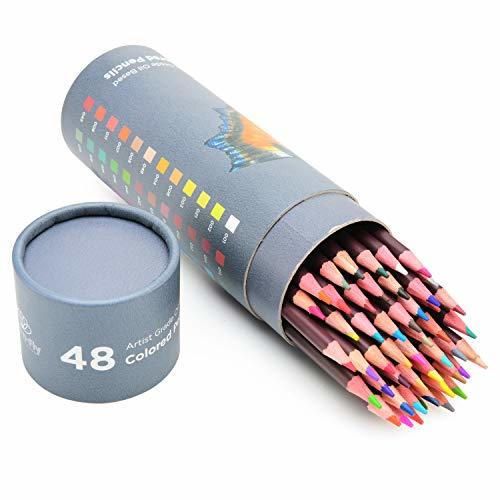 48 Lápices de Colores de Dibujo Profesional para Artistas
