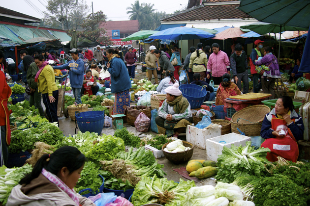 Lugar Luang Prabang Morning market