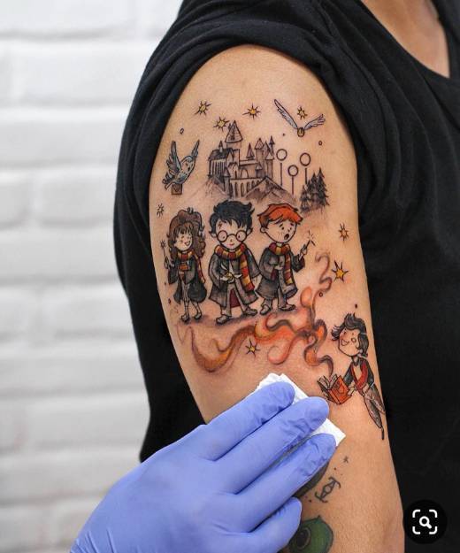 Moda Harry Potter Tattoo