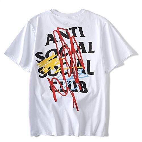 QYS Camiseta Social Anti Social del Club Kanye West ASSC