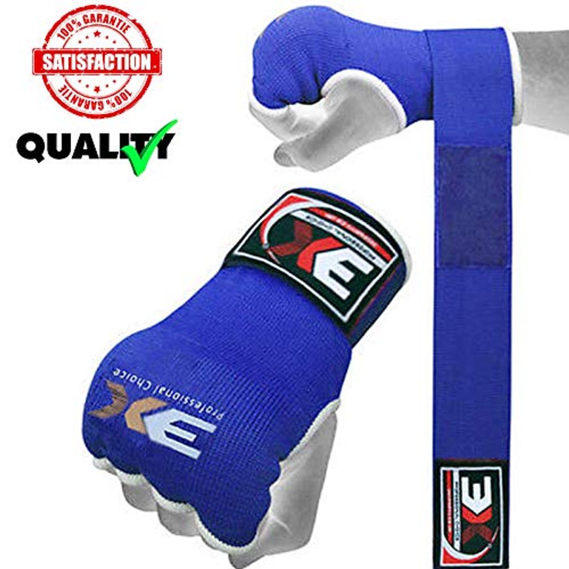 Producto 3X Professional Choice Guantes internos de Boxeo Acolchados de Gel Envolturas de Manos MMA Training Puño Protector Vendas Mitones