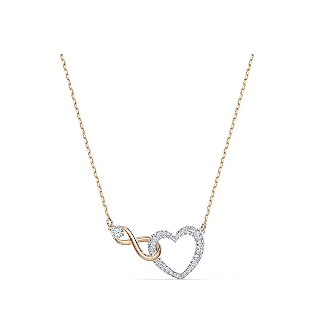 Moda Swarovski Collar Infinity Heart