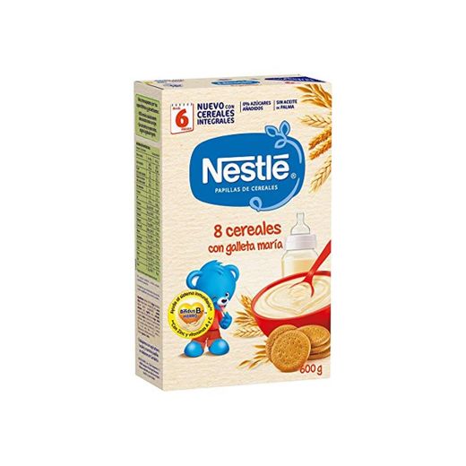 Nestlé Papilla 8 cereales con galleta María - Alimento Para bebés -