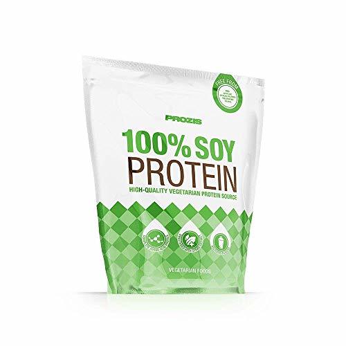 Prozis 100% Proteína de soja 900 g Fresa 23G Proteína De Vegetal