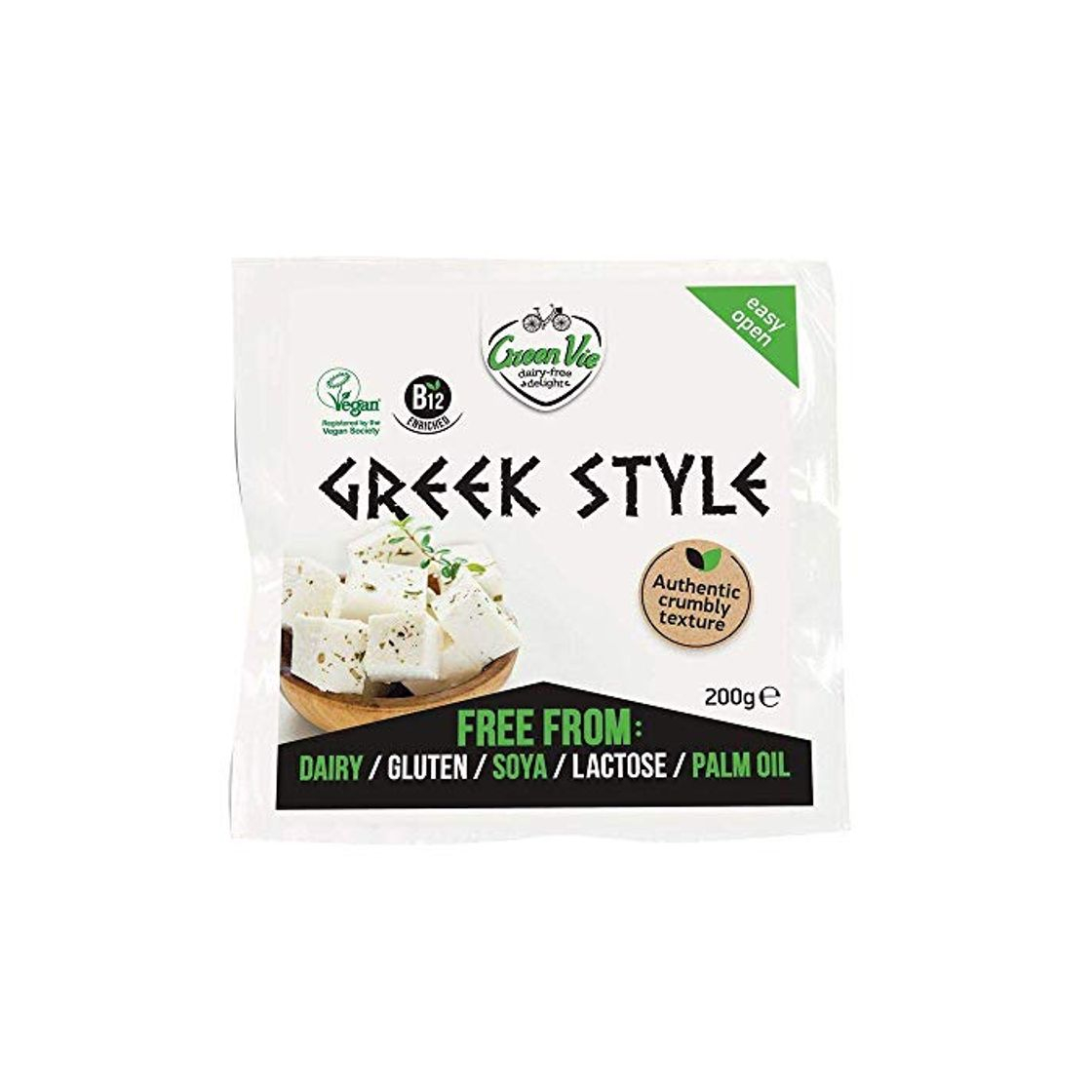 Product GreenVie Queso Feta mediterránea Griego Bloque vegano 200g