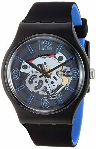 Swatch Reloj Analógico para Hombre de Cuarzo con Correa en Silicona SUOB165