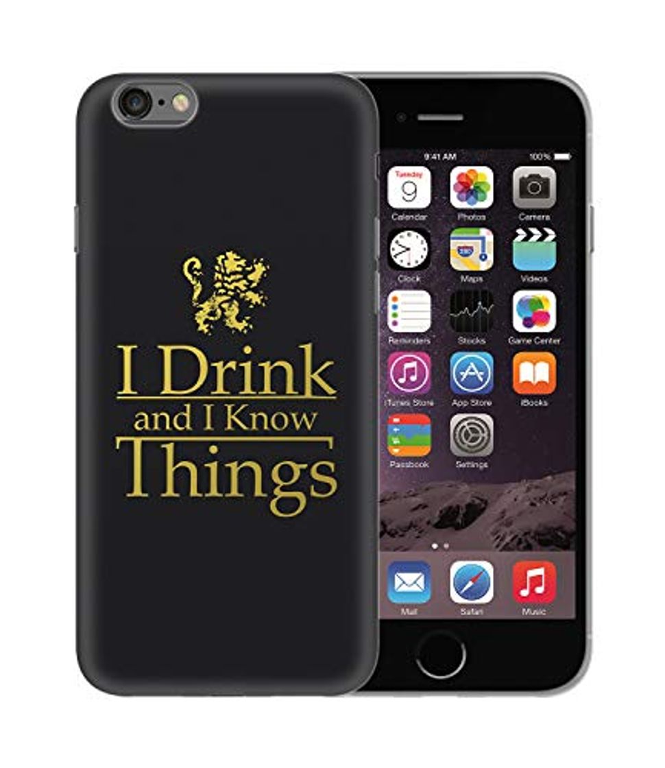 Product Got Game of Thrones Shirt Drink and Know Things Quote_BEN0839 Protective Phone Mobile Smartphone Case Funda Fundas Carcasa Cover Hard Plastic For iPhone 6 6S Plus Funny Regalo Christmas