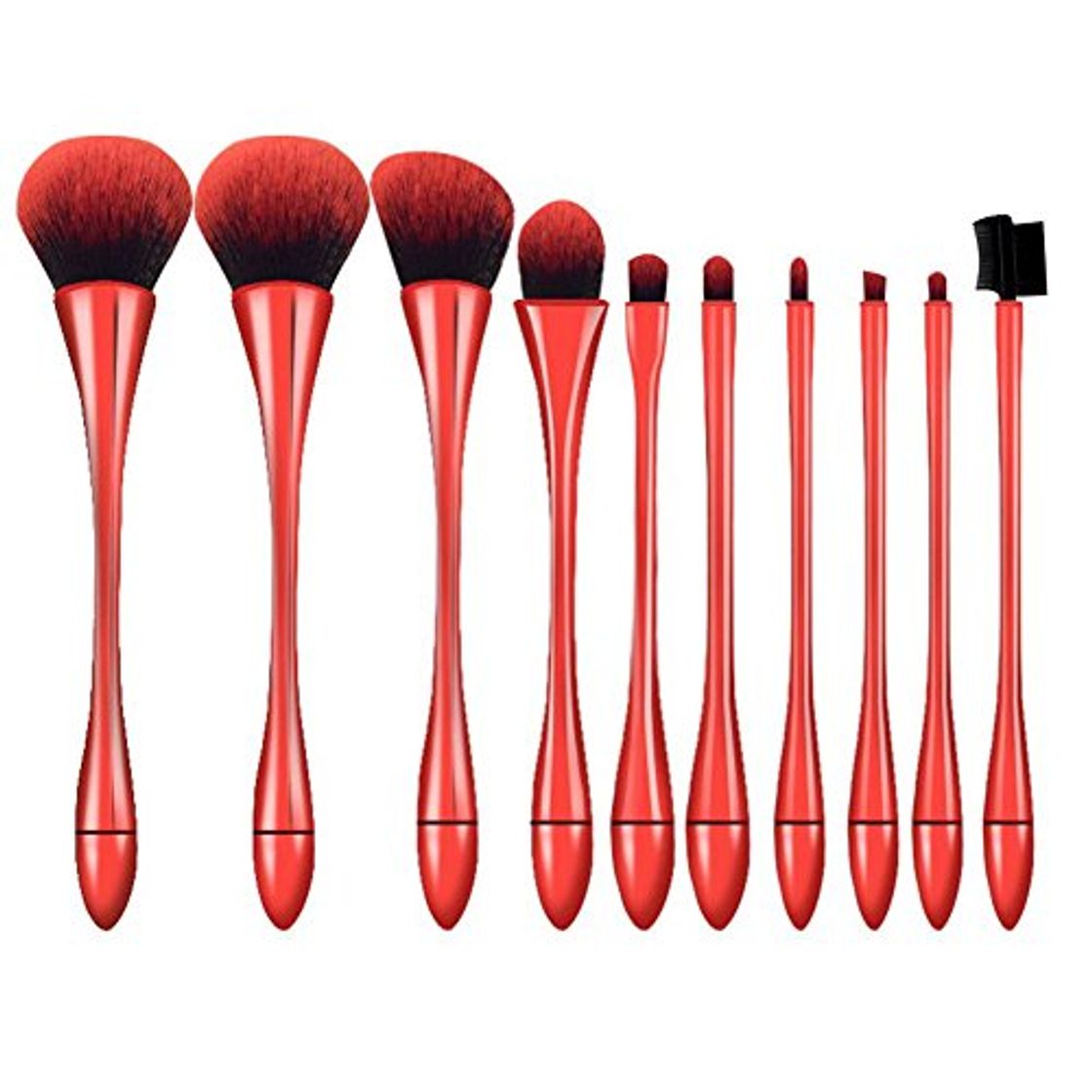 Electrónica 10pcs Nueva cáliz cintura profesional Make Up juego de pinceles de maquillaje