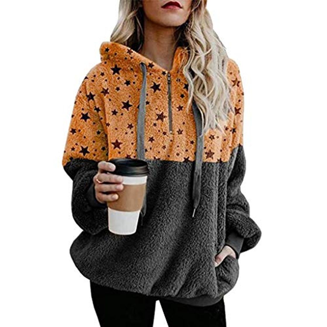 Fashion SHOBDW Liquidación Venta Mujer Sudadera con Capucha 2019 Suelta Tallas Grandes Jersey