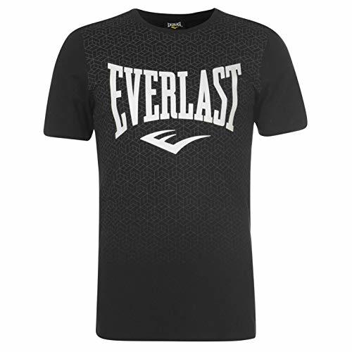 Moda Everlast Hombre Geo Print Camiseta Manga Corta Negro XL