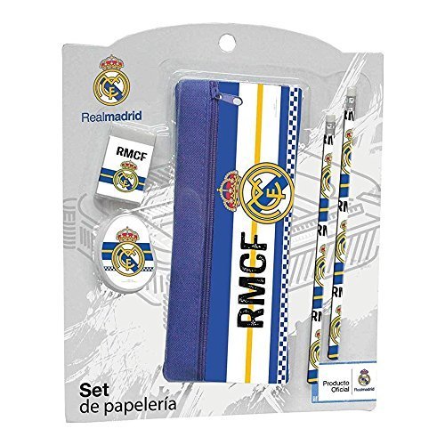 Places Real Madrid FC GS-76-RM Stationery Set Pencil Case by Real Madrid F.C.