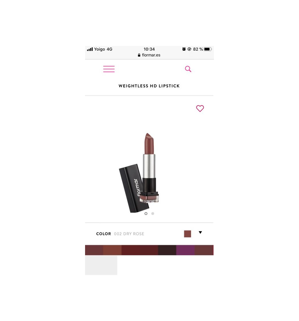 Producto Brown Weightless HD Lipstick