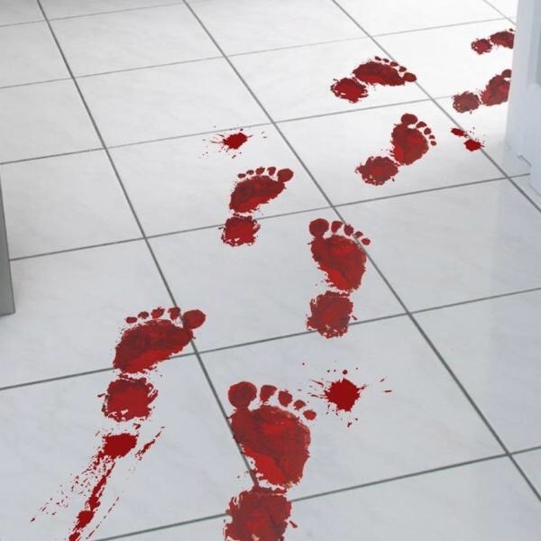 Social Pegatinas huellas de sangre