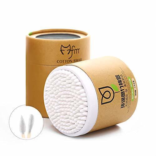 Social 200PCS / Pack Bastoncillos de algodón Bastoncillos de madera Hisopos de Algodón