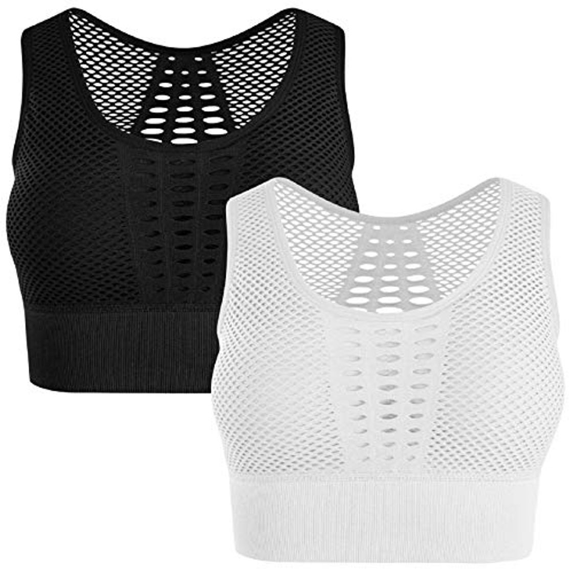 Fashion Tuopuda Sujetador Deportivo Tops de Yoga Bra Deportivo Alto Impacto Cómodo Sujetador Yoga Mujer sin Costuras Sujetador Deportivo Mujer con Almohadillas Extraíbles Crop Top para Gimnasio Bailar