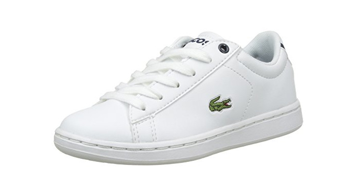 Moda Lacoste Carnaby EVO, Zapatillas Unisex Niños, Blanco