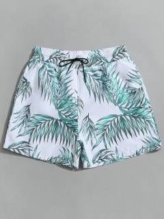 Productos Zaful- Short de playa hojas 