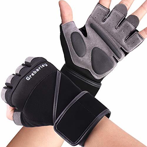 Product Grebarley Fitness Gloves Levantamiento de Pesas, protección Total de la Palma, Transpirable,