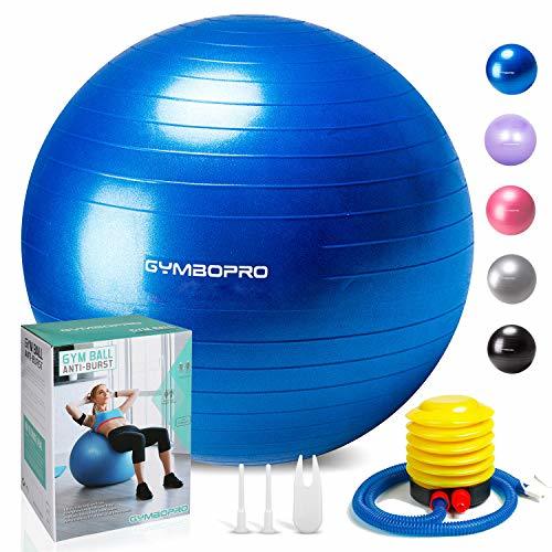 Product GYMBOPRO Fitness Pelota de Ejercicio - Bola Suiza con Bomba de Inflado