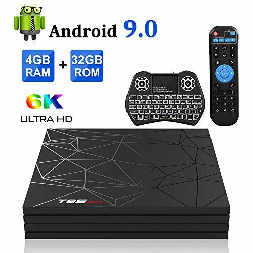 Social Android TV Box，T95 MAX Android 9.0 TV Box 4GB RAM/32GB ROM Quad-Core