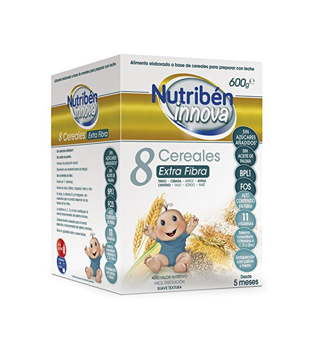 Producto Nutribén Papillas Innova 8 Cereales Extrafibra Desde Los 5 Meses