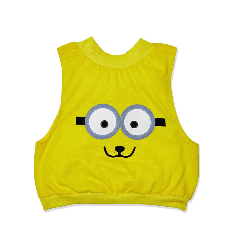 Social Regata Para Pet Tamanho Médio Amarela