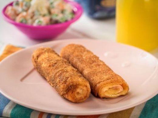 Rollitos de Jamón y Queso Empanizados