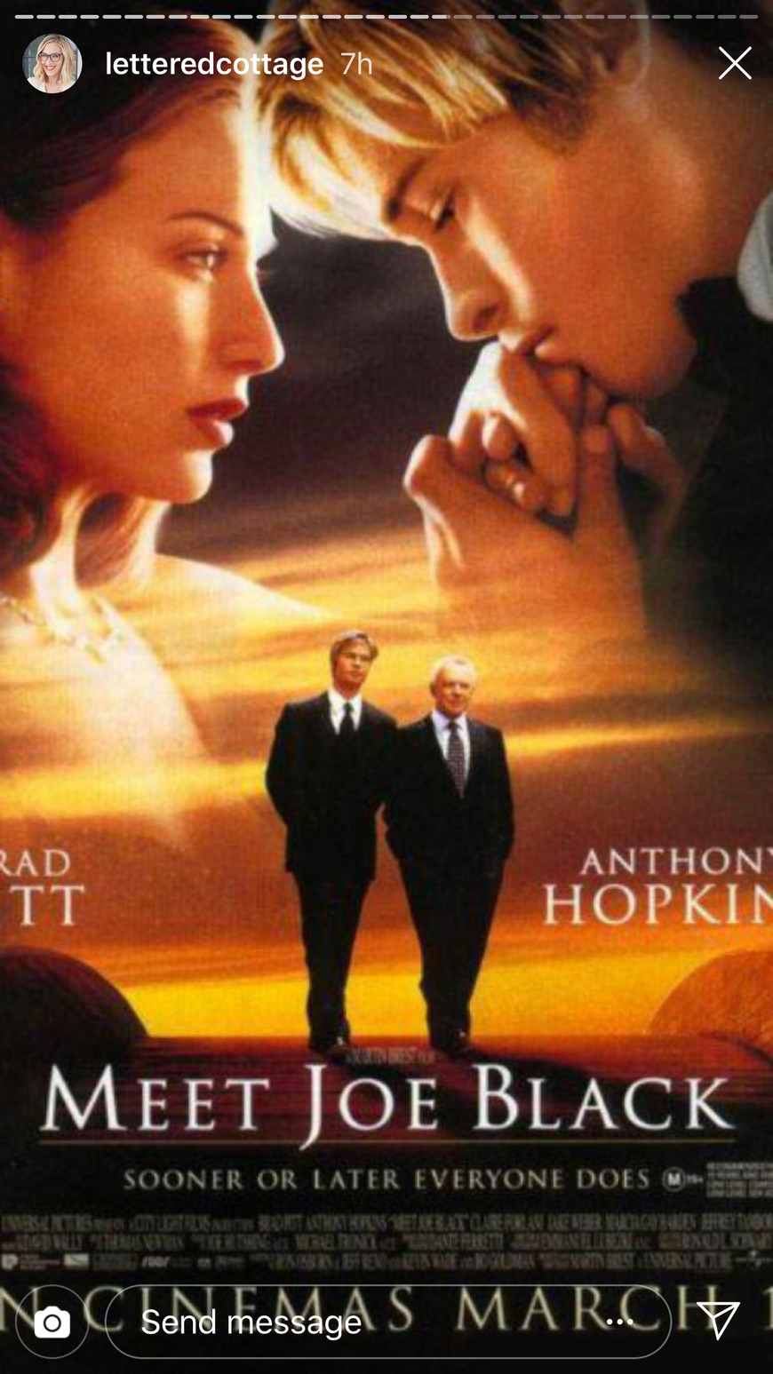 Movie ¿Conoces a Joe Black?