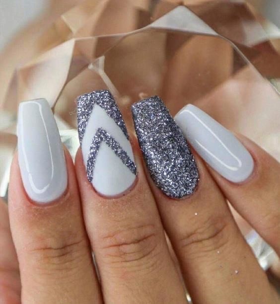 Moda Unhas Glitter