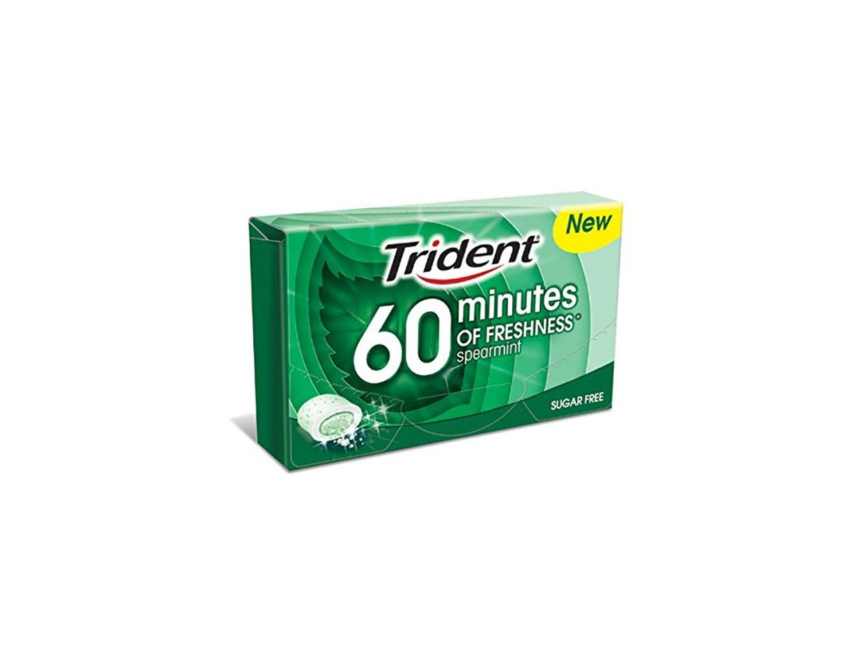 Producto Trident 60 Minutos Chicles Masticables Hierbabuena - Pack de 16 unidades de