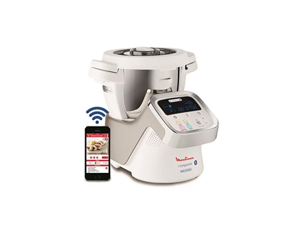 Social Moulinex i-Companion HF900110 - Robot de cocina Bluetooth 13 programas y 6