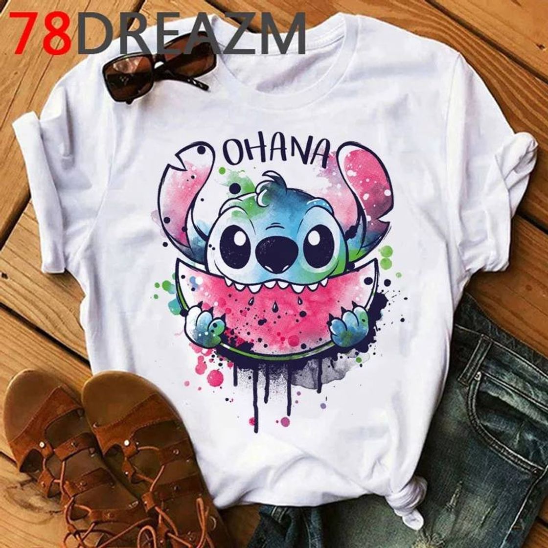 Moda Camiseta de Lilo y Stitch