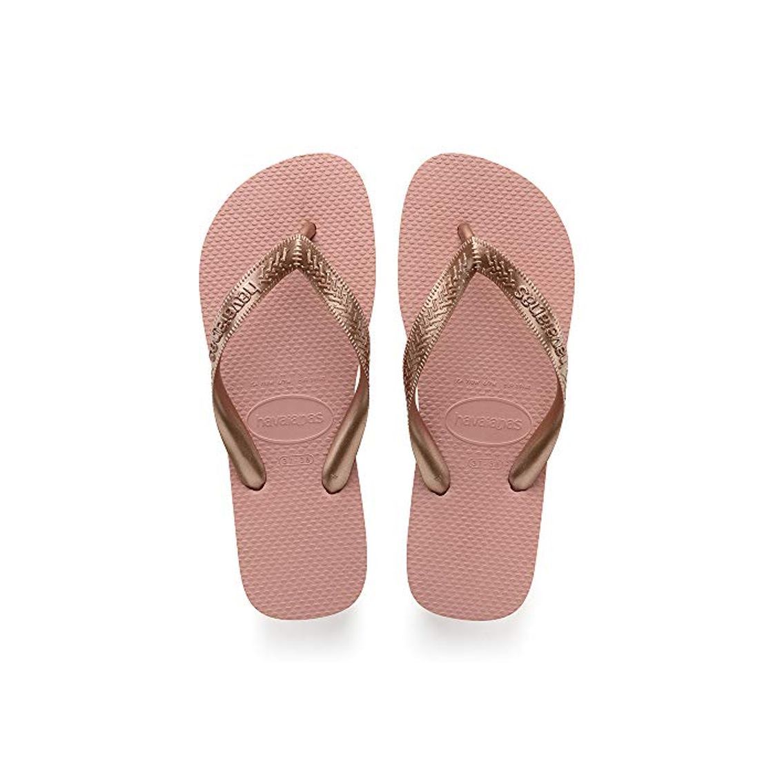 Product Havaianas Top Tiras, Chanclas para Mujer, Dorado