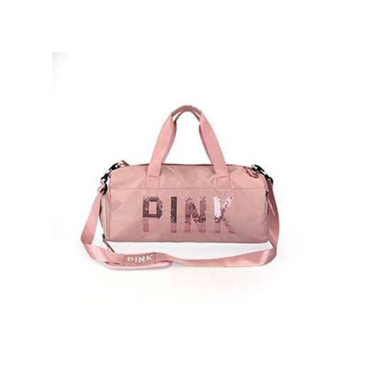 Bolsa de Deporte Rosa Bolso de Viaje para Mujer Bolso Victoria Beach Bolsa de Deporte de Gran Capacidad Bolsa Secret Crossbody Pink