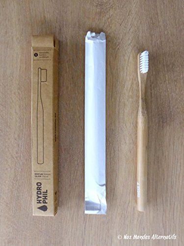 Cepillo de dientes bambú/nylon Hydrophil natural