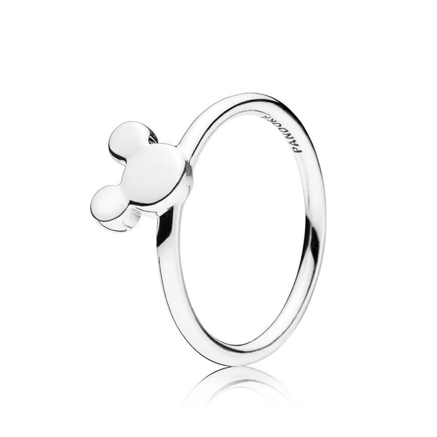 Fashion Anillo en plata de ley Silueta Mickey