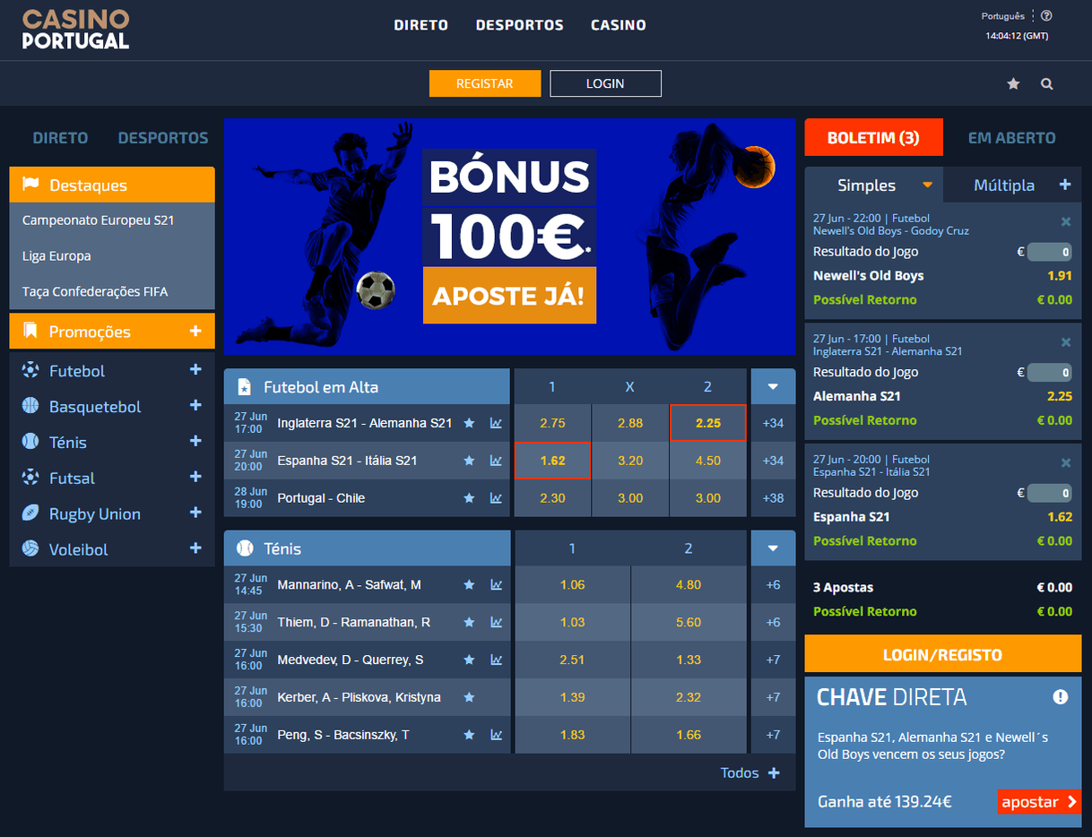 App CASINO PORTUGAL - Apostas Desportivas e Casino online