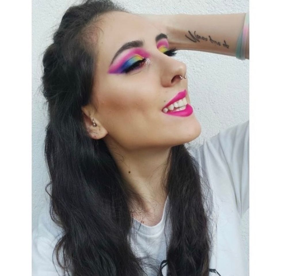 Social Maquillaje súper colorido!!