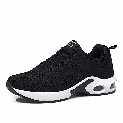 Social Zapatillas Deportivas de Mujer Air Cordones Zapatillas de Running Fitness Sneakers 4cm
