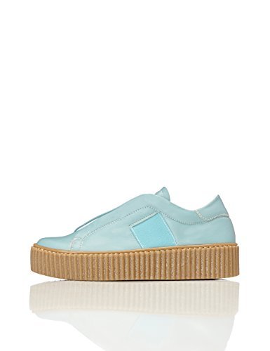 Social find., Zapatillas con Plataforma Mujer, Azul